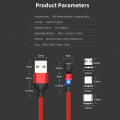Miniatyrbilde 5 av 8: 360 magnetisk ladekabel 360° roterende FOR Telefonlader Rask 1M Red