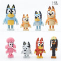 Miniatyrbild 1 av 5: Bluey Family and Friends Dog Pet 8PCS Action Figur Toy Gift For Kids CakeTopper