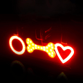 Miniatyrbillede 6 af 7: Heart Shape cykelbaglygte - genopladelig LED, sødt design, 5 tilstande, vandtæt, til natkørsel a3