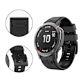 Miniatyrbilde 3 av 5: 26 mm Silikonarmbånd for Garmin Fenix 6X/Fenix 7X/7X pro, COROS Sort Svart