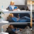 Miniatyrbilde 3 av 6: Bordlampe med trådløs lader, USB-ladeportlampe, dimmebar klokke, alarm, temperatur, sammenleggbar bordlampe White UK Plug