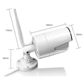 Miniatyrbild 4 av 4: Proxe WiFi NVR Kit + 2 färg WiFi kameror 1 Mpx 3 LED Array Night Vision 25 mt. - 455010