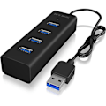 Miniatyrbild 1 av 2: RAISONIC ICY BOX IB-HUB1409-U3 hubb (hub) - 4 USB 3.0-portar - Svart