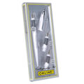 Miniatyrbild 4 av 5: Stylo Plume - ONLINE - Kalligrafi - Ergonomisk - Vit kropp - 3 spetsar 0,8/1,4/1,8 mm Vit