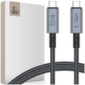 Snabbladdningskabel Tech-Protect Usb 4.0 till Usb-C 8K 40 Gbit/S Pd240W Grå