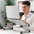 Miniatyrbild 4 av 4: Justerbart bord - InnovaGoods - Omnible - Aluminium - Fällbart - Multipositioner