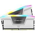 Miniatyrbild 1 av 3: Corsair Vengeance RGB DDR5 32 GB (2 x 16 GB) 6400 MHz CL36 - Vit - Dual Channel Kit 2 RGB DDR5 RAM PC5-51200 - CMH32G