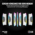 Miniatyrbild 2 av 5: CORSAIR Vengeance RGB DDR5 - 32GB 2x16GB DIMM - 6000MHz - Obuffrad, 40-40-40-77, XMP 3.0, White Heatspreader, RGB LED, 1,35V