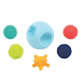 Miniatyrbild 4 av 4: LUDI - 3D Puzzle Multi Balls for Baby - 6 sensoriska bollar - Väck bebis och utveckla motoriska färdigheter - från 6 månader Flerfärgad
