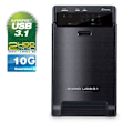 Miniatyrbild 2 av 4: Fantec QB-X2U31 Externt RAID-chassi för SATA I/II/III 3,5 och 2,5 med USB 3.1 Typ C till Typ