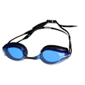 Miniatyrbild 1 av 3: Simglasögon - ARENA - Tracks Goggles - Låg lins - Spegelyta - Silikonkomfort Svart/blå/svart