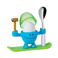 Miniatyrbild 3 av 4: Blå MCEGG äggkopp med äggsked Blå