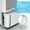Miniatyrbild 3 av 4: Pro Breeze 20L bärbar avfuktare för rum upp till 30m² 4 lägen, LED-skärm, kontinuerlig dränering, torktumlare, timer