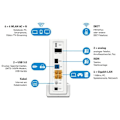 Miniatyrbild 3 av 4: Trådlös router - AVM - Fritz! Box 6591 - DOCSIS 3.1 - 4 portar - 1733 Mbits/s