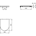 Miniatyrbild 2 av 2: IDEAL STANDARD Blend Curve Toalettsits - Fallskydd - Vit Vit
