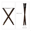 Miniatyrbild 5 av 6: Bagagehylla - Bambu - Mörkbrun - Fällbar - 40 kg - Rustik design Mörkbrun