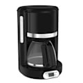 Miniatyrbild 1 av 5: MOULINEX Soleil programmerbar filterkaffebryggare - 10/15 koppar - 1,25 L glaskanna - 1000 W - Svart