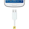 Miniatyrbild 4 av 4: i.tillbehör MICROUSB2 - VIDEOKABEL OCH ADAPTER - tillbehör USB A till mikro-USB 2,0 m vit