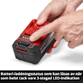 Miniatyrbild 4 av 4: Einhell Dubbelbatteri 5,2 Ah Twinpack Power X-Change (Lithium-Ion, 18V, för alla Einhell Power X-Change enheter)