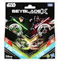 Miniatyrbild 3 av 4: Beyblade X Multipack Topp Luke Skywalker 4-80B vs. Darth Vader 4-60B, Star Wars, Från 8 år Flerfärgad