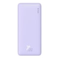 Miniatyrbild 3 av 6: USB Extern Batteri, Typ-C, Mikro-USB, 20W, 10000mAh + Typ-C Kabel - Baseus Airpow (P10022801513-00) - Nebula Lila