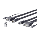 Miniatyrbild 1 av 3: VIVOLINK PROVGASCW15 VGA-KABEL 15 M VGA (D-SUB) SVART