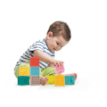 Miniatyrbild 5 av 6: Byggspel - LUDI - Sammankopplade sensoriska kuber - Baby - Flerfärgad - 9 stycken Flerfärgad