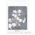 Miniatyrbild 3 av 3: kwmobile eReader-fodral kompatibelt med Kobo Glo HD / Touch 2.0 - Fodral med magnetisk flik i konstläder - magnolior taupe-vit- Grå