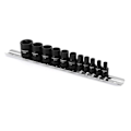 Miniatyrbild 2 av 4: Casoman - CS024 - 11 st hona E-TORX Star Socket Set med skena, hona External Star Socket Set, E4 - E20 Moment Socket Set