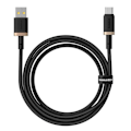 Miniatyrbild 2 av 6: USB datakabel till Type-C, 60W, 1m - Baseus Dura (P1037780802U01-00) - Guld / Svart