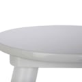 Miniatyrbild 5 av 6: Trästoool - ATMOSPHERA - Vit - Diameter 24 cm - Höjd 26 cm - Modern design VIT
