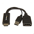 Miniatyrbild 1 av 2: STARTECH.COM 4K HDMI till DisplayPort-adapter - USB-driven