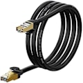 Miniatyrbild 1 av 6: Nätverkskabel - BASEUS - WKJS010201 - CAT7 - 10 Gbps - 1,5 m Svart