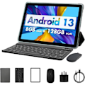 Miniatyrbild 1 av 4: Tablett PRITOM P30H 10 Tum Android 13,8GB4+4,128GB,Utbyggbar 1TB,8000 mAh,WiFi-Tablett,Qcta Core-Processor,WiFi 6,Tablett PC a