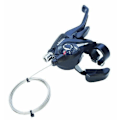 Miniatyrbild 2 av 2: Shimano 5394 -Rapid Fire 8-växlad broms/växelspak med display för V-broms Svart Höger - 4009208053944