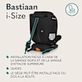 Miniatyrbild 4 av 6: Evolutionsbart stol 40-150 cm LIONELO Bastiaan i-Size - 360° svängbar bas - ISOFIX - Från 0 till 36 kg - Grupp 0/1/2/3 - Svart Svart grå