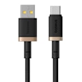 Miniatyrbild 3 av 6: USB-datakabel till Type-C, 60W, 2m - Baseus Dura (P1037780802U01-02) - Guld / Svart