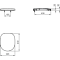 Miniatyrbild 4 av 4: IDEAL STANDARD Toalettsits Connect - Fallbroms - Vit Vit