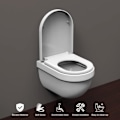 Miniatyrbild 3 av 4: Toalettlock - Ibergrif - M41001 - Form D - Fallskydd - Universell - Vit Vit