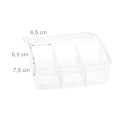 Miniatyrbild 5 av 6: Relaxdays teask, ask, 90 tepåsar, lock, 6 fack, HxBxD: 9 x 21,5 x 14,5 cm, transparent transparent