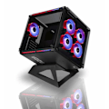 Miniatyrbild 3 av 3: PC Chassi - AZZA - Cube 802 - Full-Tower - Svart - ATX, Micro ATX, Mini-ITX - Spel