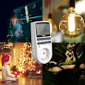 Miniatyrbild 4 av 4: Digital timer - ANSMANN - 3680W - 2,1" LCD-skärm - 10 växlar/dag - Barnskydd Vit