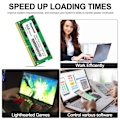 Miniatyrbild 3 av 4: Duomeiqi DDR4 21300S PC4 2666 8GB SODIMM, 8Go DDR4-2666MHz PC4-21300 CL19 2Rx8 1.2V Non-ECC 260 Pin Laptop Minne Modul Ram