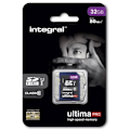 Miniatyrbild 1 av 4: INTEGRAL UltimaPro 32 GB UHS Class 1 / Class10 SDHC UHS-I Flash-minneskort