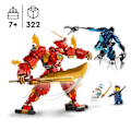 Miniatyrbild 2 av 6: LEGO® 71808 NINJAGO Kais Eldelementalrobot, Ninjaleksak med anpassningsbar minifigur plus Kai och Zane minifigurer Flerfärgad