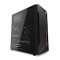 Miniatyrbild 1 av 4: KRUX Astro Cube Black PC-fodral - Kubformat - Sidofönster - Micro ATX, Mini-ITX
