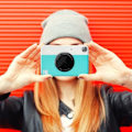 Miniatyrbild 2 av 4: Instant Print Camera - Kodak - Printomatic - 10 MP - Stänksäker - Blå