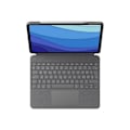 Miniatyrbild 2 av 4: - Logitech - Logitech Combo Touch - Tangentbord och fodral - med styrplatta - bakgrundsbelyst - Apple Smart-kontakt - QWERTZ - Schweiz - sab
