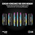 Miniatyrbild 2 av 3: Corsair Vengeance RGB DDR5 32 GB (2 x 16 GB) 6400 MHz CL36 - Svart - Dual Channel Kit 2 RGB DDR5 RAM PC5-51200 - CMH32GX