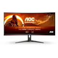 Miniatyrbild 1 av 6: AOC CU34G2XE 34" WQHD Curved PC Monitor VA Panel 144Hz 1ms 1 HDMI 1DP Adaptive Sync Svart